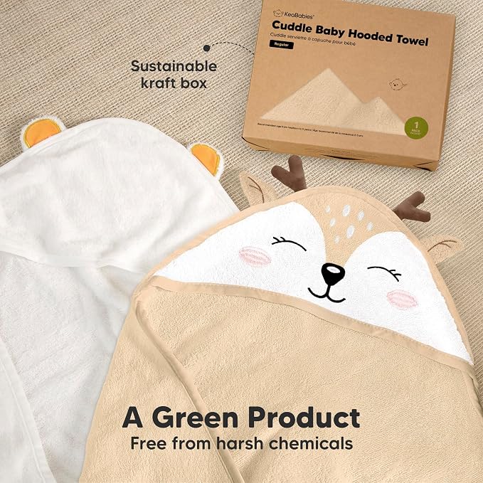 KeaBabies Hooded Baby Towel for Newborn - Image 8