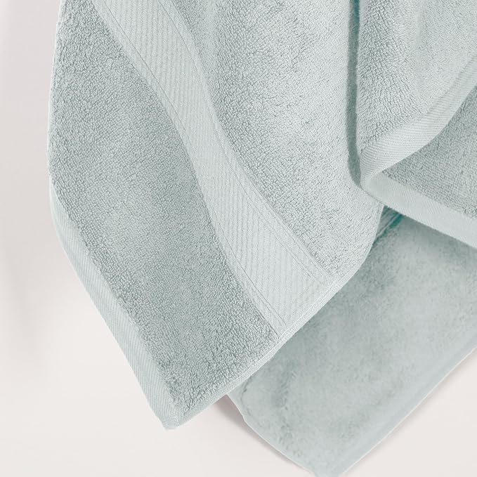SUPERIOR Egyptian Cotton Pile Bath Towel Set of 2, Ultra Soft Luxury Towels - Image 6