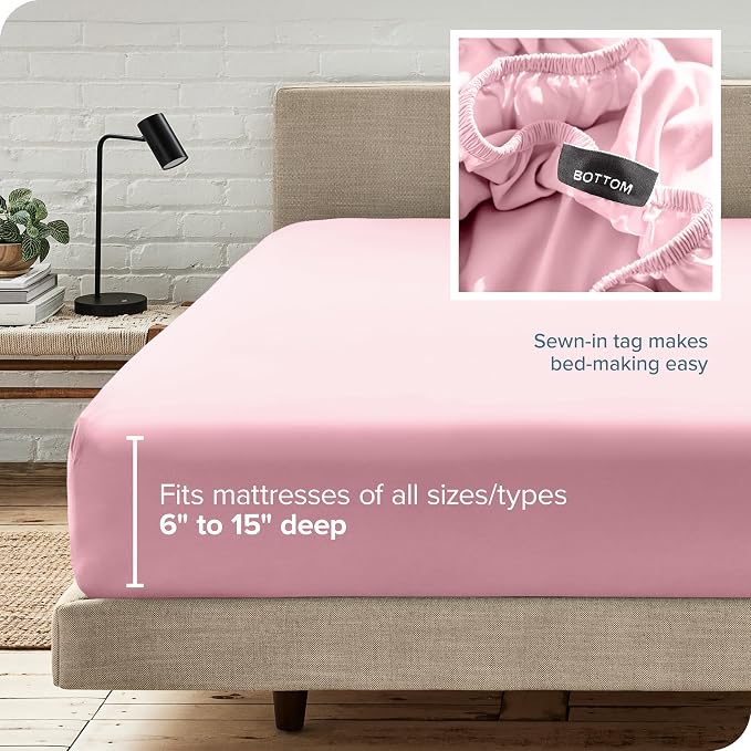 Bare Home Fitted Bottom Sheet Twin XL Size - Image 6