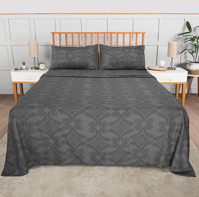 Utopia Bedding Queen Sheet Set, Soft Microfiber 4 Piece Bed Sheets - Image 3