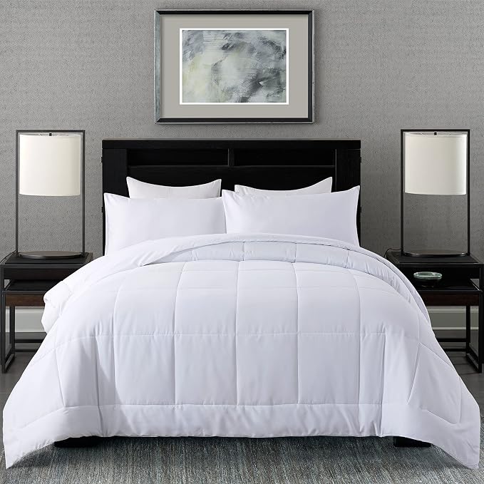 DOWNCOOL Queen Comforter Set -All Season Bedding Comforters Sets by DOWNCOOL