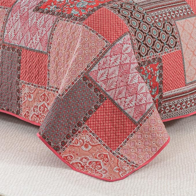 BEDIFANY Cotton King Quilt Set, Farmhouse King Size Quilt Bedding Set - Image 5