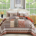 WONGS BEDDING Quilt Set King Size, Reversible Farmhouse Floral Pattern by WONGSBEDDING