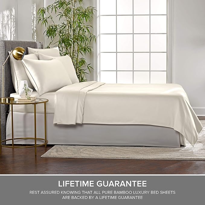 Queen Pillowcases by Pure Bamboo, Genuine 100% Organic Viscose Derived from - Image 6