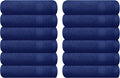 GLAMBURG Ultra Soft 12-Piece Washcloths Set 13x13-100% Ringspun Cotton by GLAMBURG