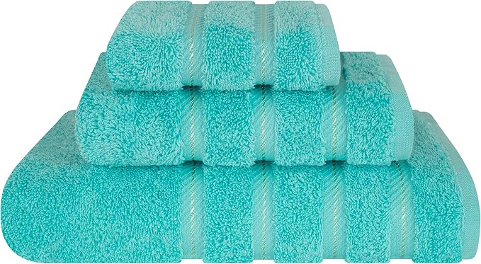 American Soft Linen Premium 3 Piece Towel Set, 1 Bath Towel 1 Hand Towel 1 by AmericanSoftLinen