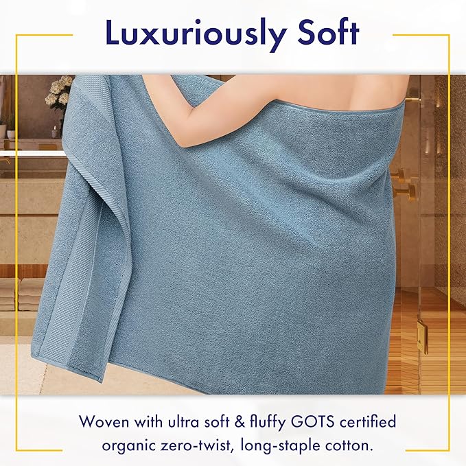Alusa Home 100% Organic Luxury Bath Sheets - Image 2