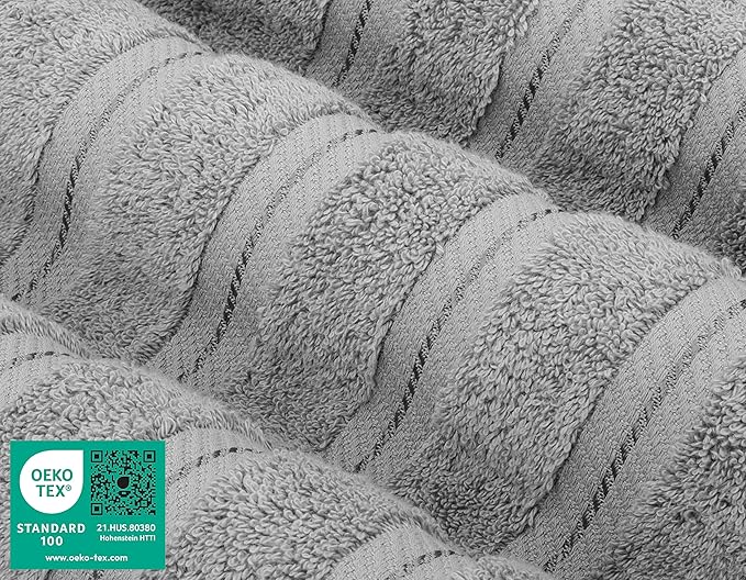 American Soft Linen Luxury 4 Piece Bath Towel Set, 600 GSM 100% Cotton Turkish - Image 3