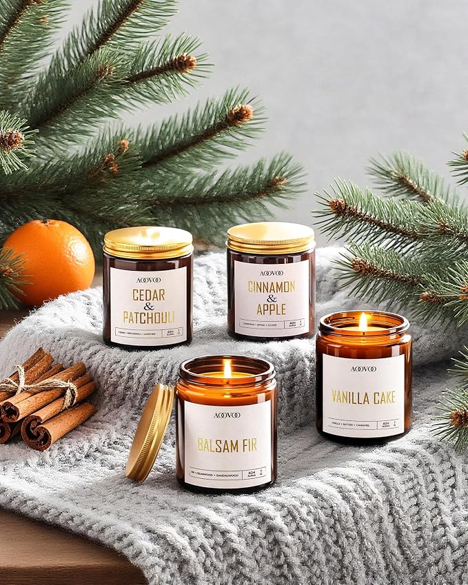 AOOVOO Christmas Candle Set - Image 2