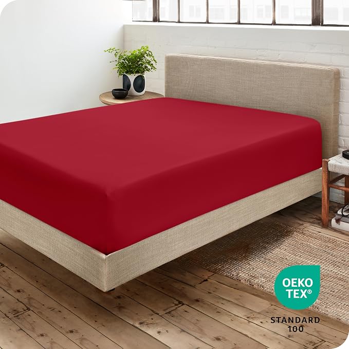 Bare Home Fitted Bottom Sheet Queen Size - Image 4