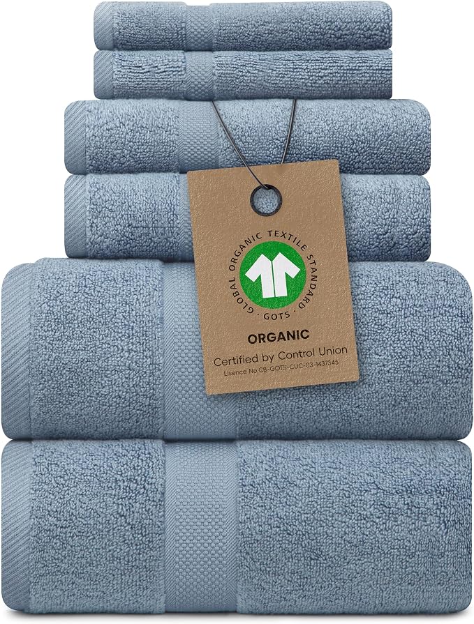 Alusa Home 100% Organic Zero-Twist Cotton Towels by AlusaHome