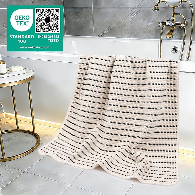 POLYTE 430 GSM Microfiber Oversize Quick Dry Lint Free Bath Towel, 60 x 30 in - Image 5