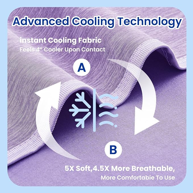 Topcee Cooling Blanket for Night Sweats Absorbs Heat to Keep Adults, Children - Image 5