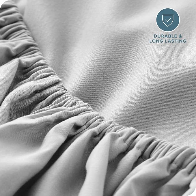 Bare Home Fitted Bottom Sheet Short Queen Size - Image 5