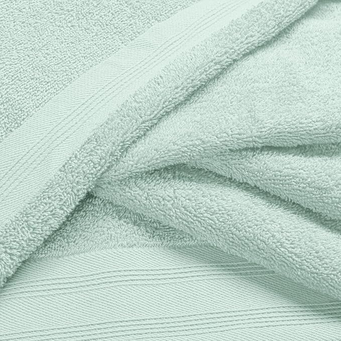 Ultra Soft 6 Pack Cotton Towel Set, Contains 2 Bath Towels 28x55 inch, 2 Hand - Image 2
