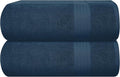 GLAMBURG Premium Cotton Oversized 2 Pack Bath Sheet 35x70-100% Pure Cotton by GLAMBURG