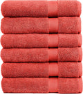 Pleasant Home Bath Towels Set of 6 100% Cotton, 515 GSM | Lightweight, Soft & by PH+Pleasant+Home