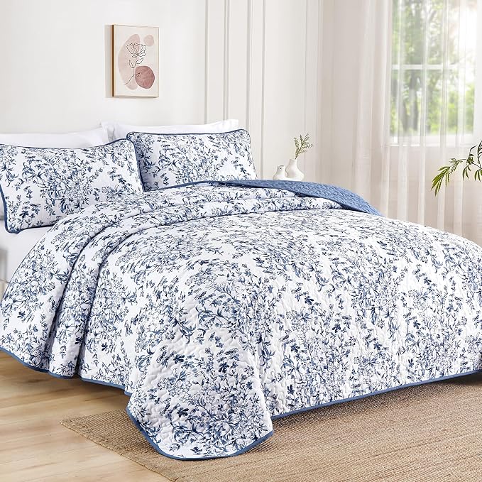 WONGS BEDDING Quilt Queen Size, Botanical Quilts - Image 2