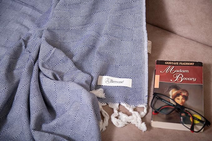 Bersuse 100% Cotton Milas XL Throw Blanket - Image 6