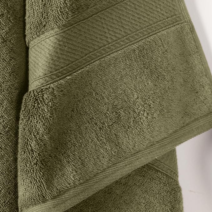 SUPERIOR Egyptian Cotton Pile Bath Towel Set of 2, Ultra Soft Luxury Towels - Image 3