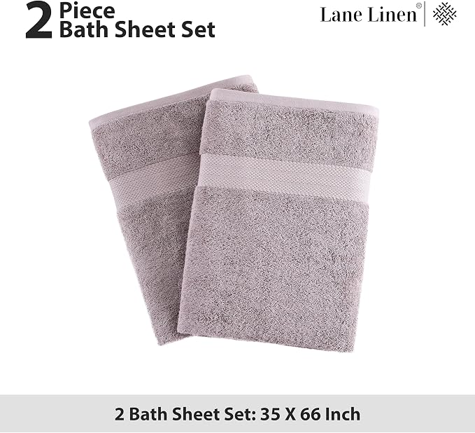 LANE LINEN Oversized Bath Towels Set of 2 - Image 5