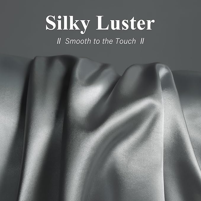 DOWNSTORIA Satin Body Pillow Cover Similar to Silk Body Pillow Pillowcase 1 Pack - Image 2