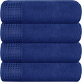 GLAMBURG Ultra Soft 4 Pack Oversized Bath Towel Set 27x54 inches, 100% Cotton by GLAMBURG