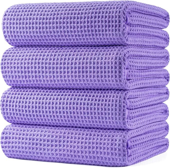 POLYTE 430 GSM Microfiber Oversize Quick Dry Lint Free Bath Towel, 60 x 30 in by Polyte