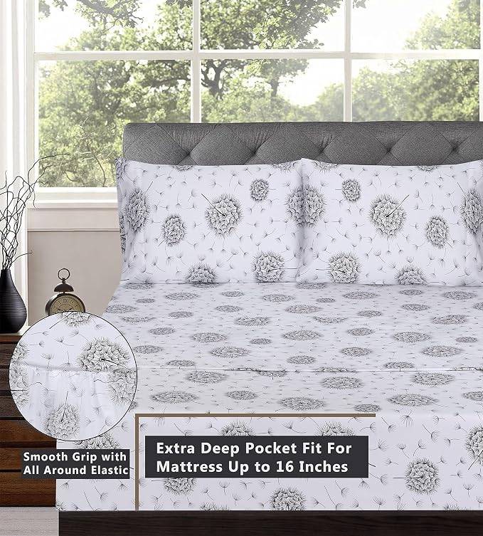 RUVANTI 100% Cotton Sheets – King Size Percale Bedding, Cooling & Breathable - Image 5