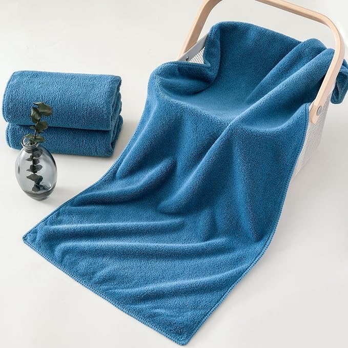 Lumimi 8-Piece Soft Microfiber Towel Set Incredibly Absorbent Lightweight Quick - Image 2