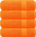 GLAMBURG Premium Cotton 4 Pack Bath Towel Set by GLAMBURG