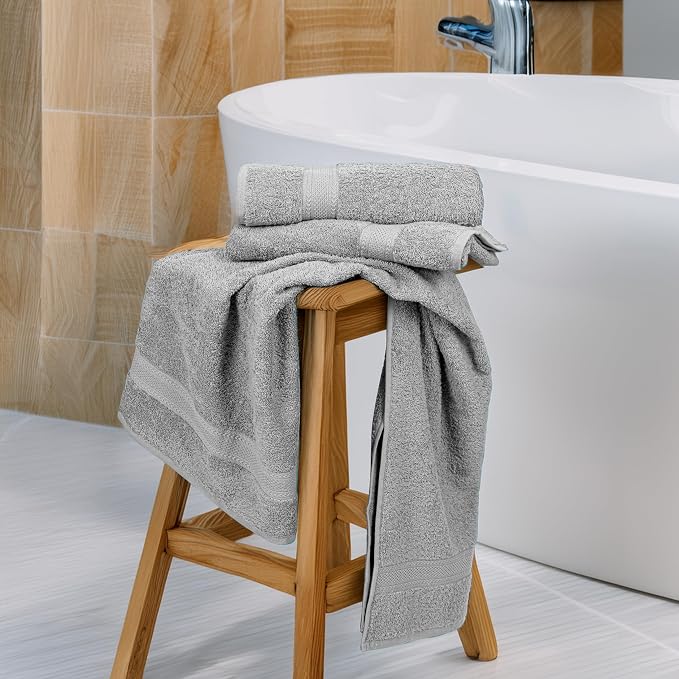 Commercial Bulk Pack of 12 Bath Towels – 100% Cotton Terry 24" x 48" – Ideal - Image 7