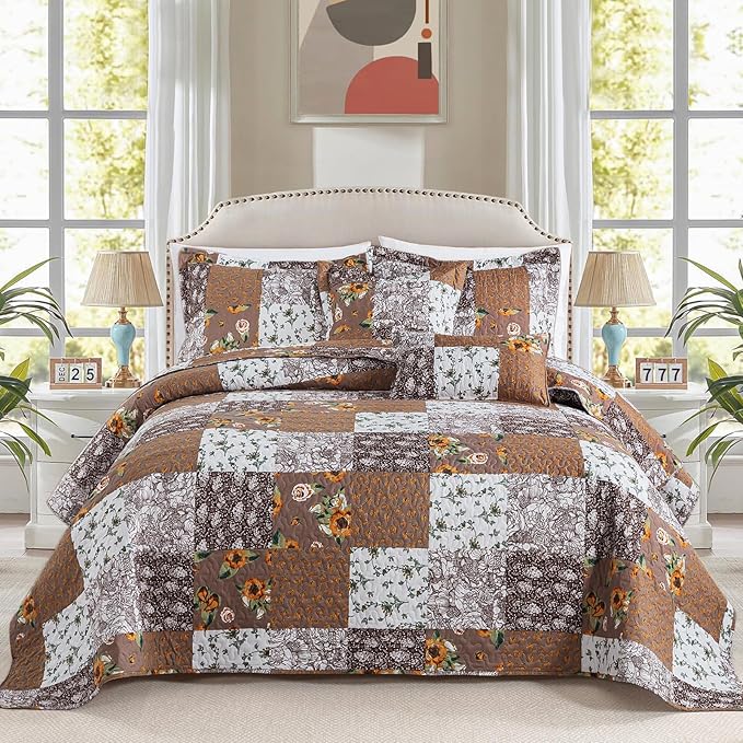 BEDIFANY Cotton Filling King Quilt Set by BEDIFANY