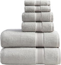 Springtree Home Luxury Bamboo Rayon Bath Towel Set 6 Piece Set | 35% Bamboo by SpringtreeHome