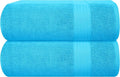 GLAMBURG Premium Cotton Oversized 2 Pack Bath Sheet 35x70-100% Pure Cotton by GLAMBURG