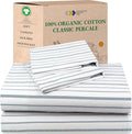 California Design Den Stripe Sheets Queen Size Set by CaliforniaDesignDen