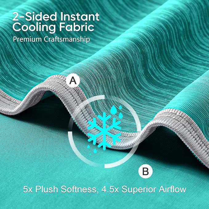 KMUSET Cooling Blanket Twin, Double Sided Summer Cooling Blankets - Image 3