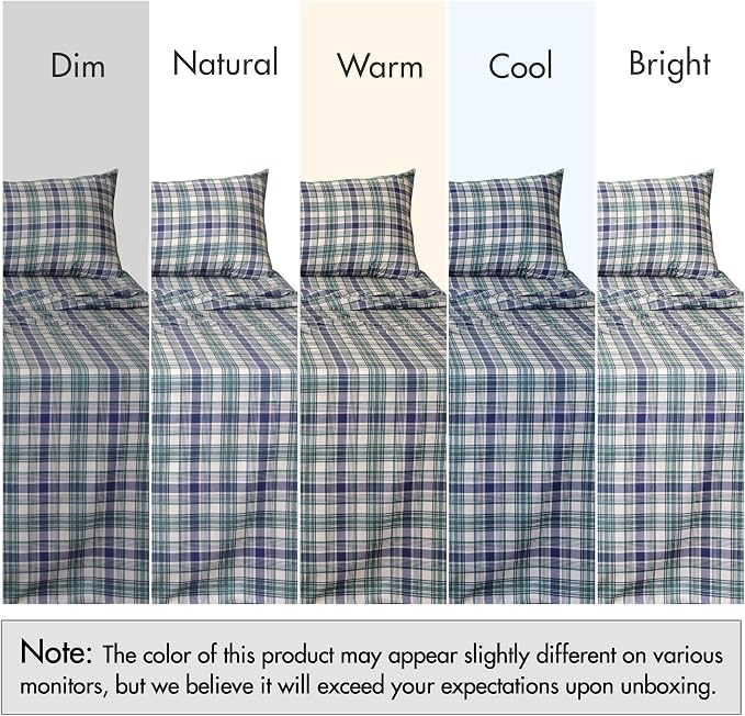 RUVANTI 100% Cotton Sheets – Twin XL Size Percale Bedding, Cooling & Breathable - Image 7