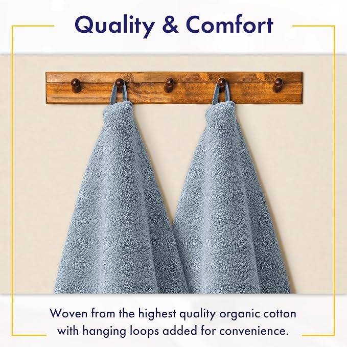 Alusa Home 100% Organic Zero-Twist Cotton Towels - Image 4