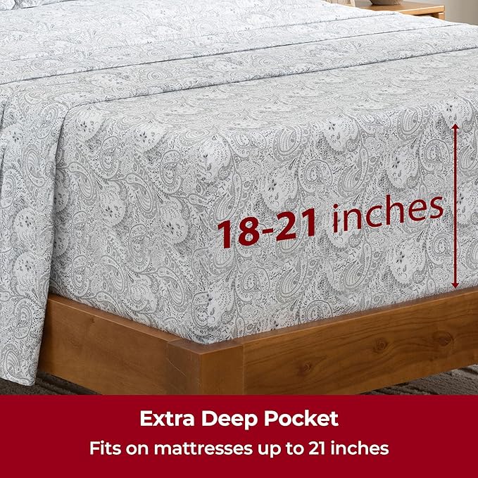 Mellanni Extra Deep King Sheets - Image 6