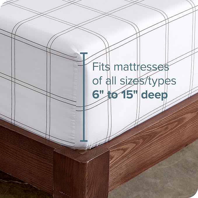 Bare Home Fitted Bottom Sheet Twin XL Size - Image 3