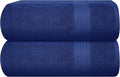 GLAMBURG Premium Cotton Oversized 2 Pack Bath Sheet 35x70-100% Pure Cotton by GLAMBURG