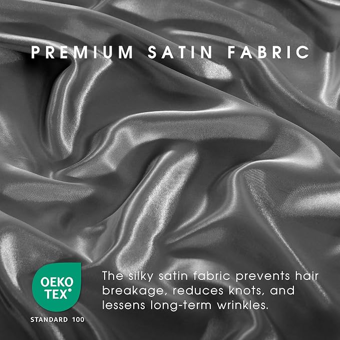 FreshCulture Satin Sheets Twin Size Bed Set - Image 5
