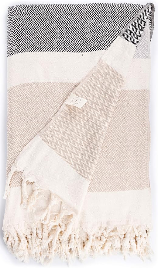 Bersuse 100% Cotton Aspendos XL Throw Blanket by Bersuse