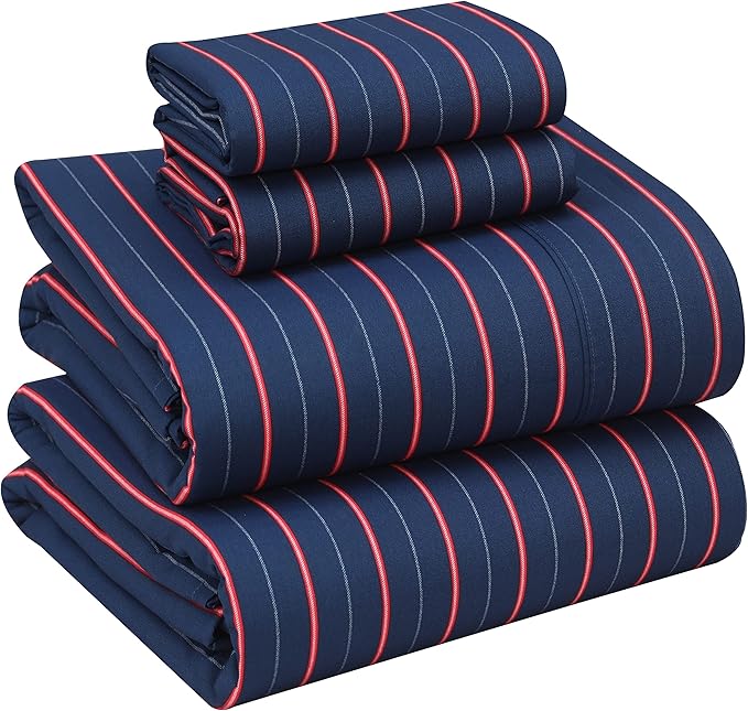RUVANTI 100% Cotton Sheets – Full Size Percale Bedding, Cooling & Breathable by Ruvanti