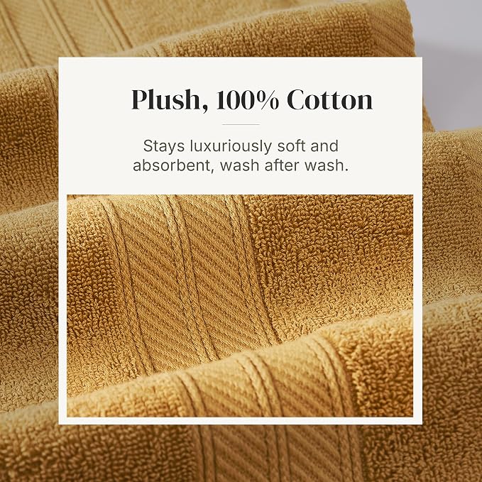 Modern Threads Botanical Vine 6-Piece 100% Cotton Towel Set – Reversible Yarn - Image 5