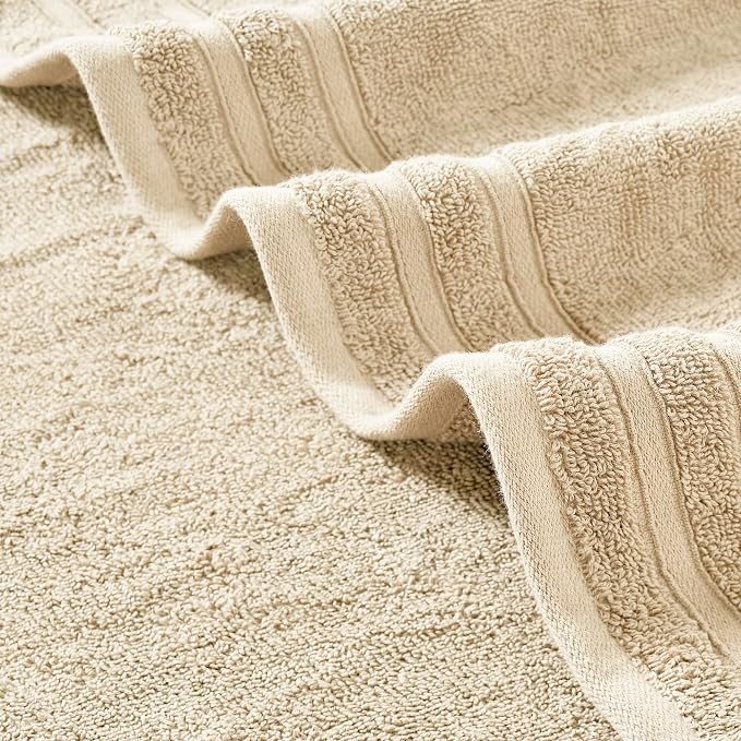 Modern Threads 6 Piece Cotton Bath Towel Set – Ultra Soft 550 GSM Towels – - Image 3