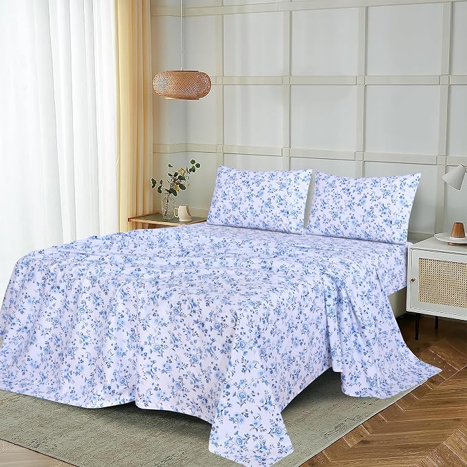 RUVANTI 100% Cotton Sheets – King Size Percale Bedding, Cooling & Breathable - Image 9