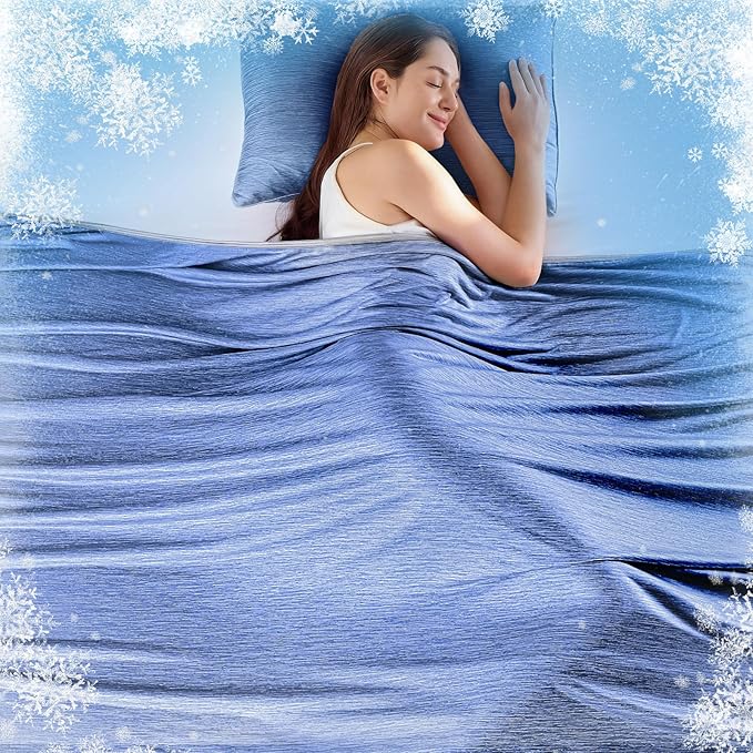 KMUSET Cooling Blanket Throw, Double Sided Summer Cooling Blankets by COZYBLANKETHappyHomeLife