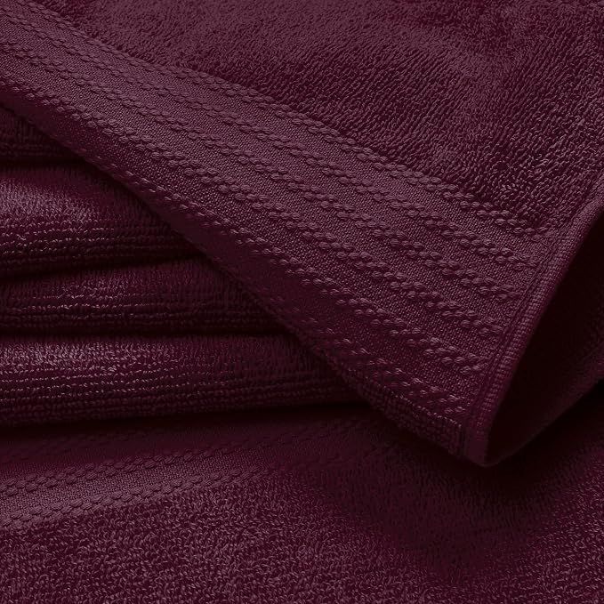 GLAMBURG Ultra Soft 6-Piece Hand Towel Set 16x28-100% Ringspun Cotton - Image 2